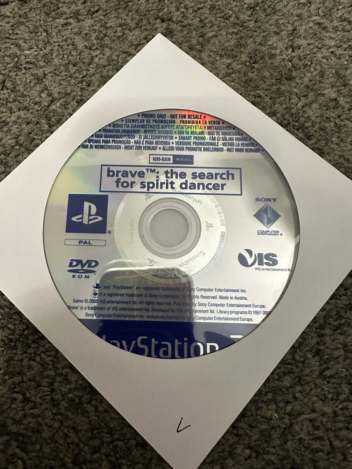 Brave: The Search For Spirit Dancer (PS2) Rare Promo Disc