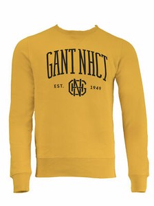 GANT Men's Golden Yellow O1 Gant NHCT Crew Neck Sweatshirt 2046030 Size M $155 | eBay