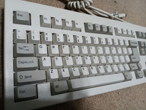 Vintage 5139 Keyboard Retro Packard Bell 1996 White PS/2 Wired Tested & Cleaned - Picture 3 of 4