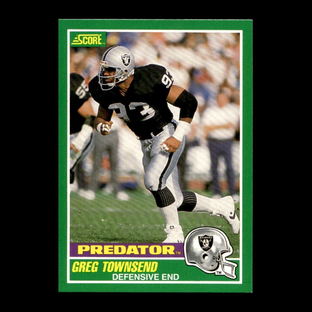 Greg Townsend 1989 Score Los Angeles Raiders #323 R329P 87 | eBay