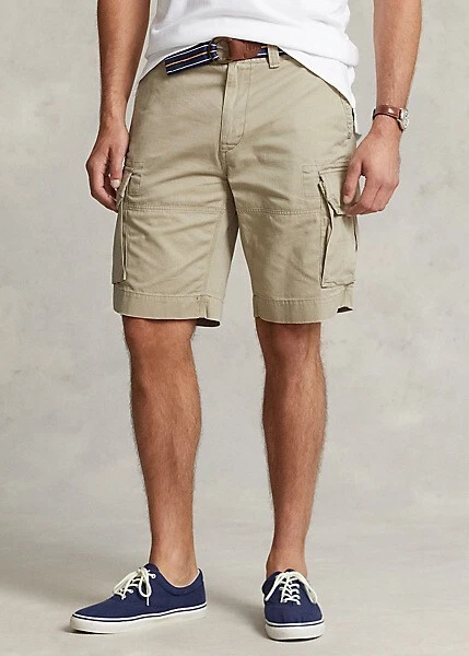 NWT Polo Ralph Lauren BSR Classic Cargo Shorts Men's SZ 50-Big Tan Khaki