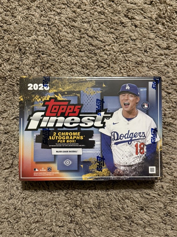 2026 TOPPS FINEST BASEBALL HOBBY BOX (2 AUTOs) New Factory Sealed - IN HAND!!