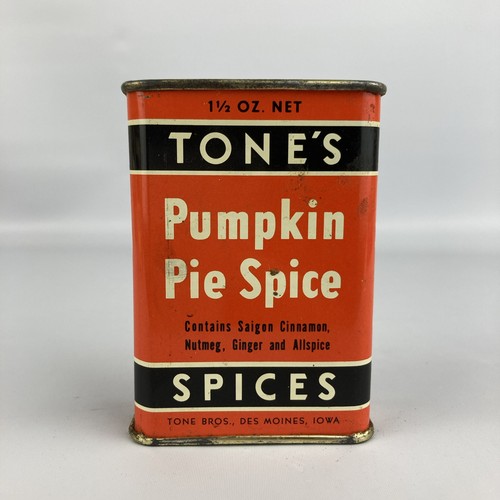 Vintage Tone's Pumpkin Pie Spice Tin