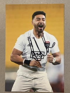 Richie Mo'unga All Blacks Rugby Signed 6x4 Photo