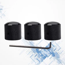 3 Pcs Electric Guitar Tone Replacement Knob Dome Knobs with