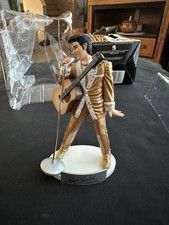 ELVIS PRESLEY Elvis Is Gold Suit With Guitar Mic Special Christmas Ornament LMTD