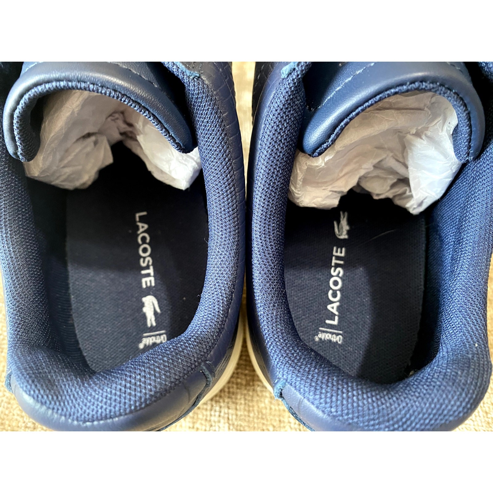 Lacoste Women's Carnaby Evo Navy Sneakers Size 7.5 – Ortholite Comfort image 4