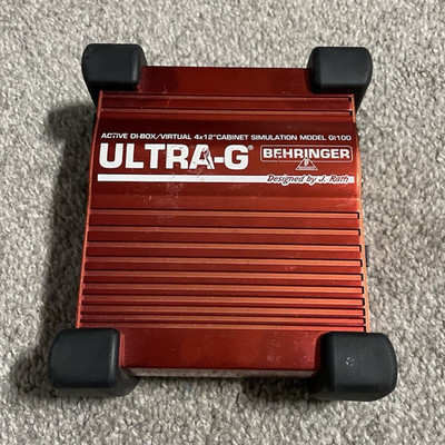 Behringer Ultra-G GI100 Active DI Box Cabinet Simulator Red MPN GI100
