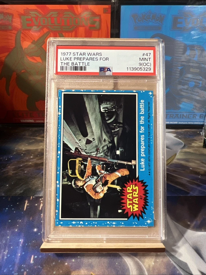 1977 Topps Star Wars Luke Prepares For The Battle No. 47 PSA 9 Mint (OC) - Image 2 of 3