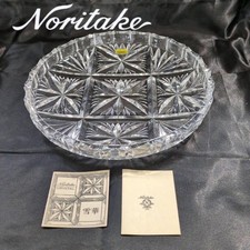 Noritake Yukibana Plate 29cm Crystal Tableware Dish Kiriko AT105.4