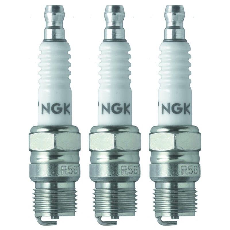 NGK Spark Plug 3442 3-PACK V-Power R5673-9 14mm Copper/Nickel, Tapered, 9