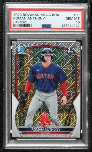 2023 Bowman Chrome Prospects Mega Box Mojo Refractor Roman Anthony PSA 10 1k0x