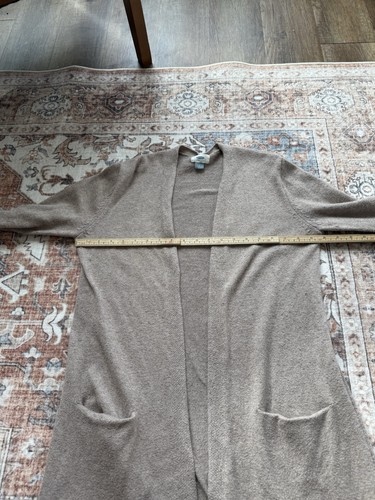 Old Navy  Brown/Tan Cardigan Sweater  Open Front With Pockets - Bild 8 von 8