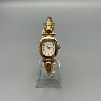 Joan Rivers Classics Womens Watch 22mm Gold Tone Open Cuff New