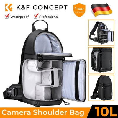 K&F CONCEPT Kamera-Umhängetasche,Sling Kamerarucksack, Wasserdichter Fototasche