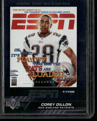 2005 Upper Deck ESPN #TM-2 Corey Dillon ESPN The Magazine Covers