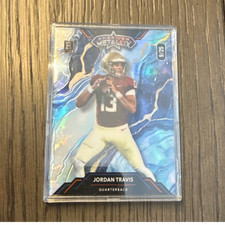 Wild Card American Metallix Serial Numbered Jordan Travis Rookie Trading Card. rookie card picture