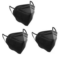 KN95 Face Masks Particulate Respirator Mask 50 Pack Allergy Mask (Black)