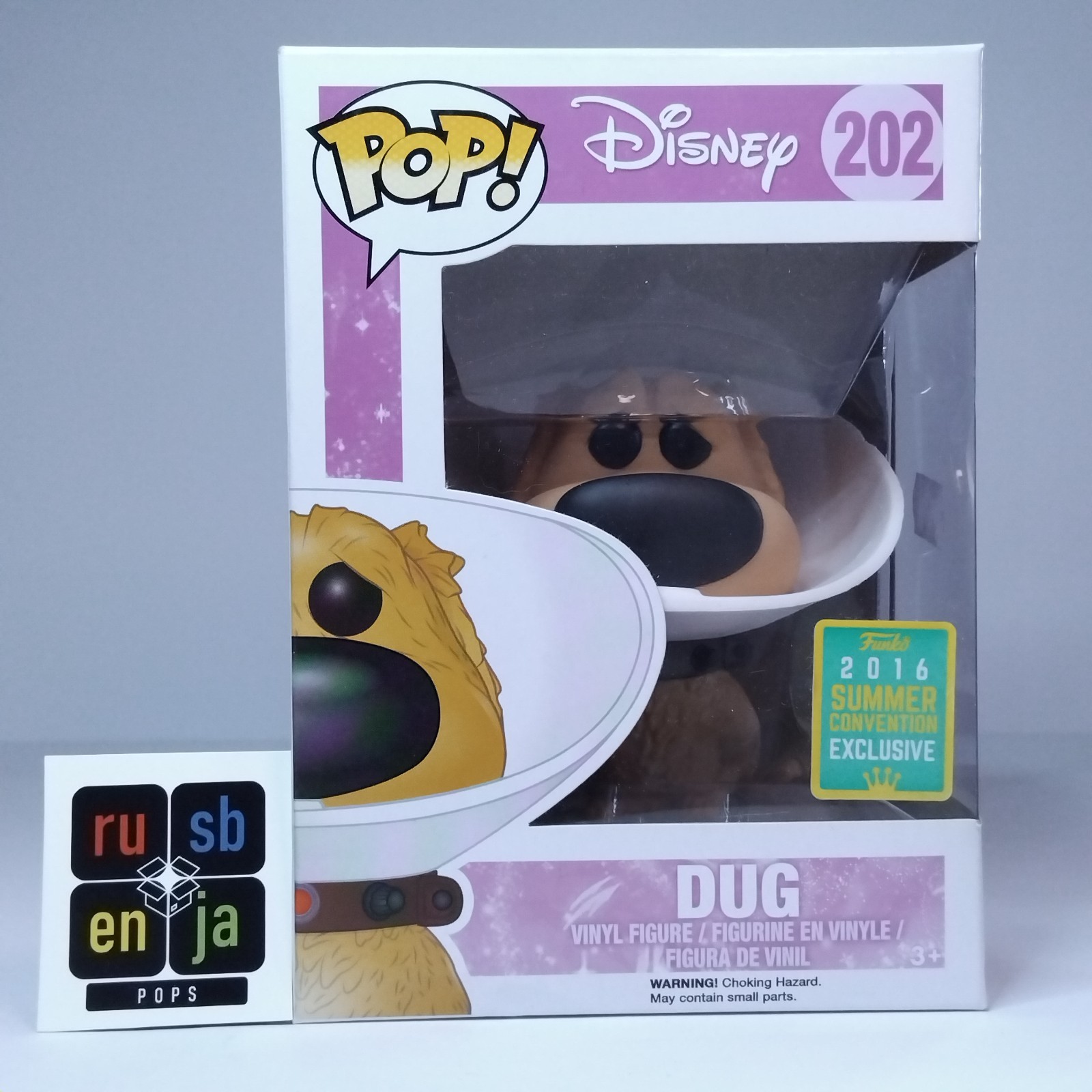 Funko Pop! Disney Up Dug with Cone of Shame Exclusivo #202