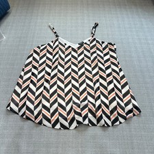 Torrid Sophie Cami Size 0 Chevron Chiffon Swing Tank Top Modern Boho Chic