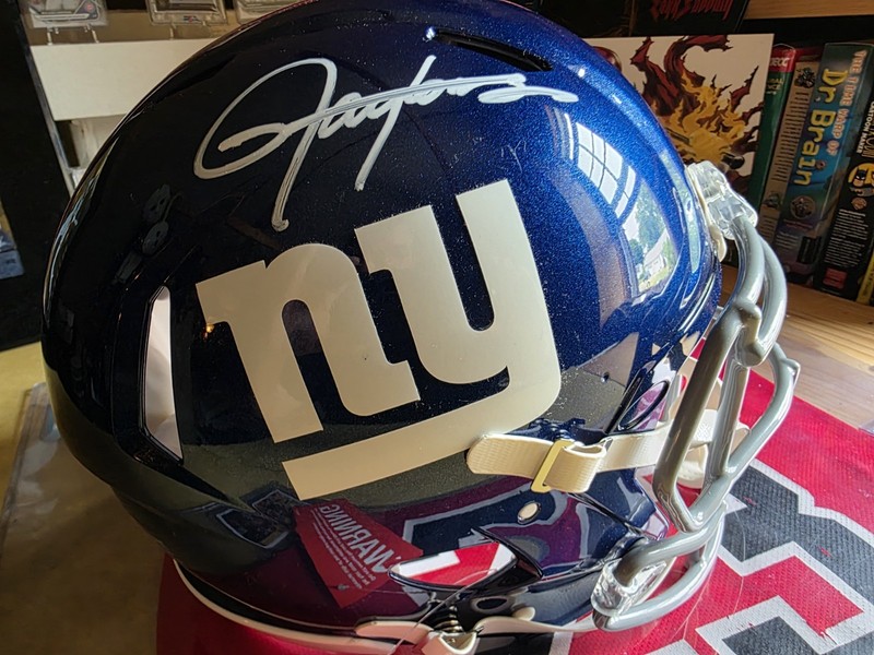 L. Taylor signed authentic FullSize speed flex helmet ,Beckett Authentication