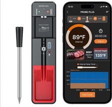 Wireless Digital Meat Thermometer for Cooking, Bluetooth Compatible IOS Android