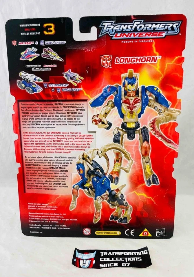 Transformers Universe RID Deluxe Class Longhorn MOSC - Image 2 of 2
