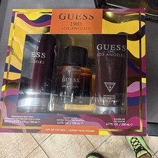 GUESS 1981 Los Angeles EDT Spray Gift Set 3.4 fl oz Body Spray Gel