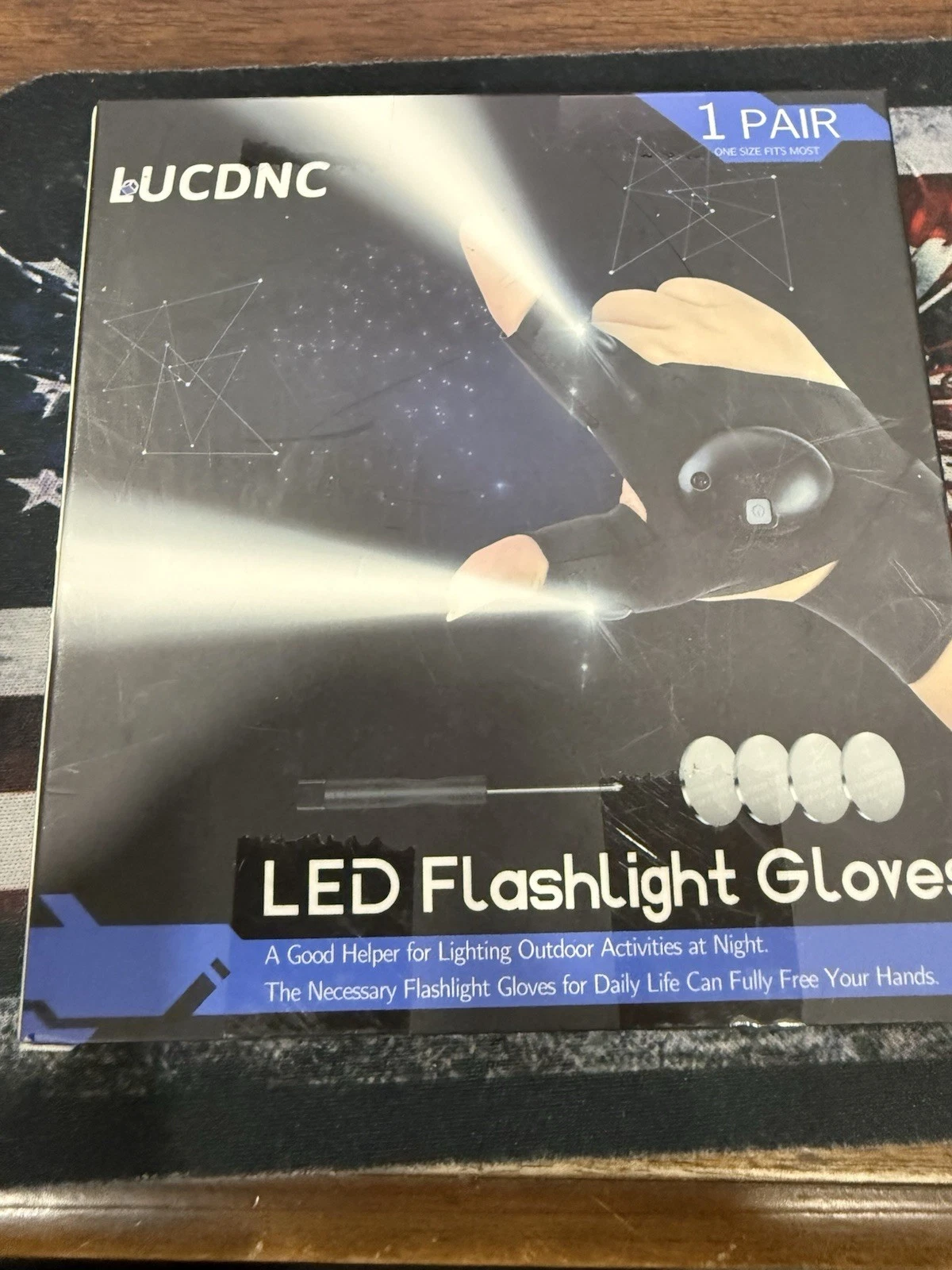 LUCDNC LED FLASHLIGHT GLOVES