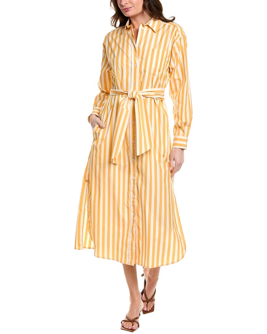 Платье-рубашка выходного дня Max Mara Falasco женское желтое 14