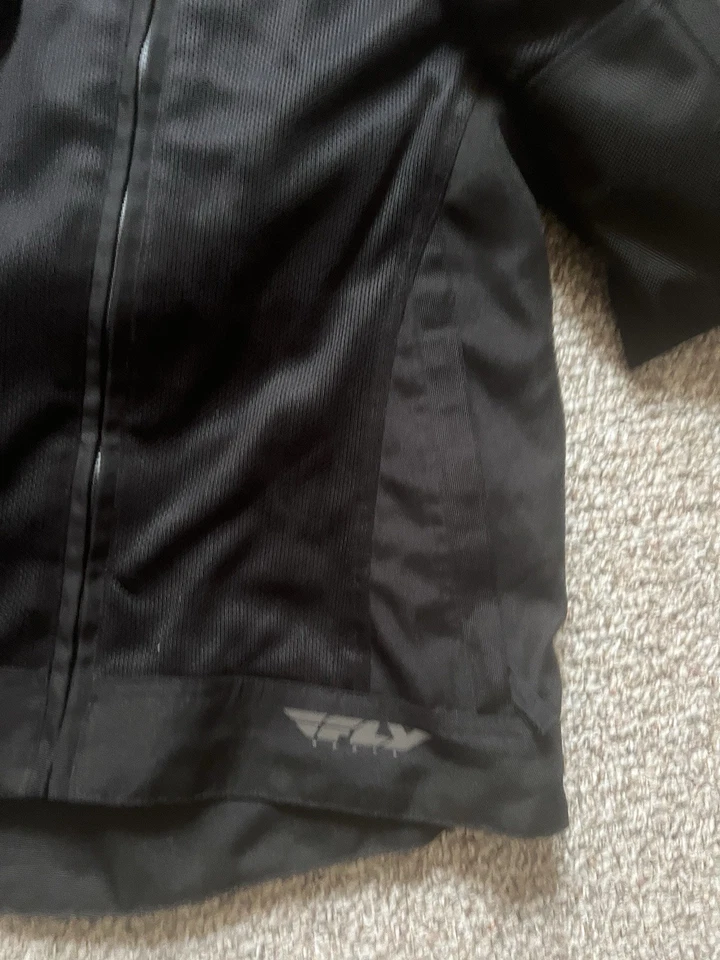 Chaqueta de moto para mujer FLY RACING Coolpro de malla negra talla 3XL Foto 3 de 4