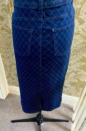 SAVIDA Denim Midi Straight Skirt Size S - Picture 4 of 10