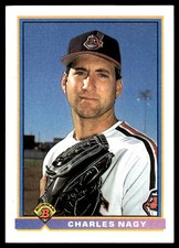 Charles Nagy 1991 Bowman #65 Indians MLB READ FREE SHIPPING AutographDen
