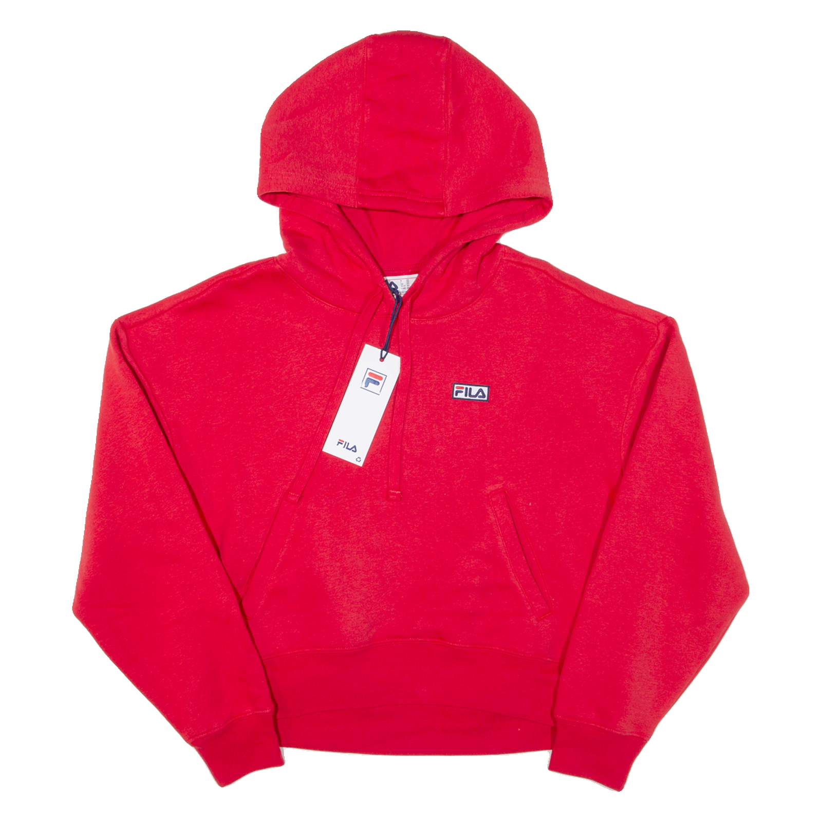 FILA Cropped Felpa Donna Rossa con Cappuccio XS