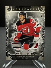 2024-25 Upper Deck Artifacts Dawson Mercer Black Materials 2/5