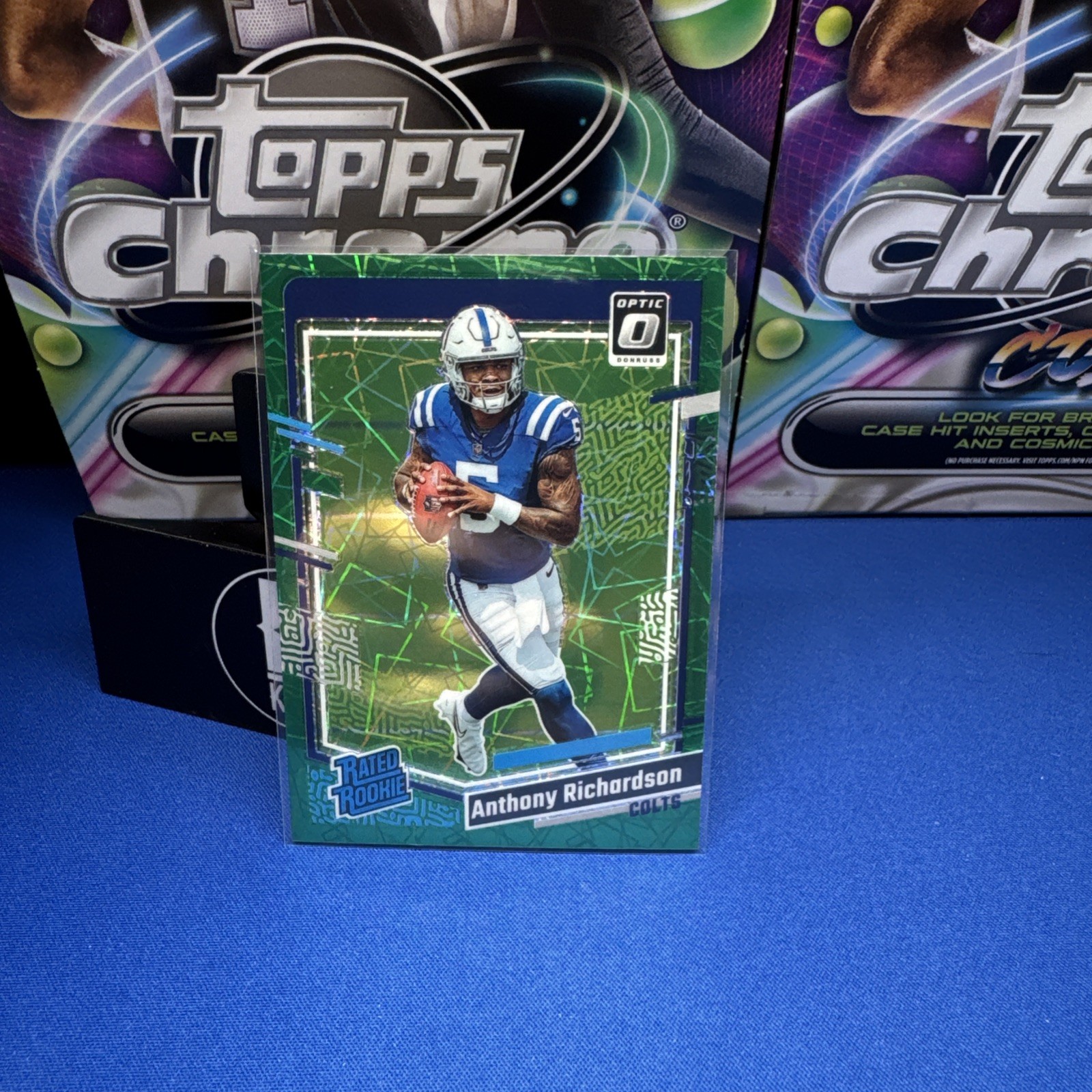 2023 Panini Donruss Optic - Rated Rookie Anthony Richardson #247 Green Velocity
