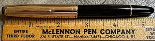 Montblanc 644 Fountain Pen in Black w/gold Filled Cap 14k Fine Nib