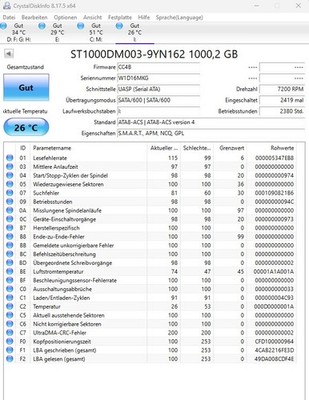 HDD Seagate Barracuda - ST1000DM003 - SATA III/600 - 1000GB / 1 TB - 3,5''