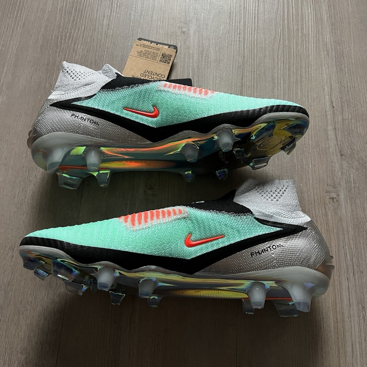 Nike Phantom 6 Elite FG High Chrome Black IH3735-001 Size 12 Men