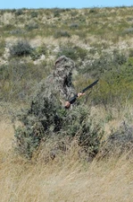 Ghillie suit, Jacket and pants, hand tied threads with face mask