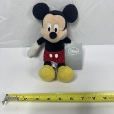 NEW Disney Store Mickey Mouse Bean Bag Soft Plush Doll Toy 9" Doll Toy NWT
