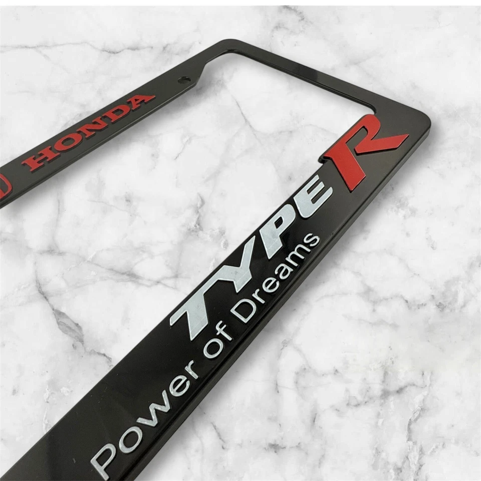 2x Honda Type-R Power of Dreams  License Plate Frame - Image 4 of 4