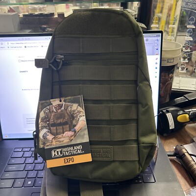 Highland Tactical Expo Molle Webbing Crossbody Bag Adjustable
