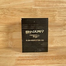 Binary B-200-HDSPLITTER-1x2 Black 2-Way 1X2 Mini HDMI Splitter