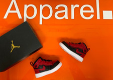 Infants Nike Jordan 1 Mid ALT (TD) - AR6352 074, Size UK 2.5, NEW