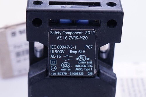 Schmersal Az 16 Zvrk-M20 101157379 Safety Switch (without Actuator) OVP - Picture 3 of 3