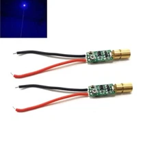 2pcs Mini 450nm 5mW Blue Laser Diode Module Dot Aiming Positioning LED