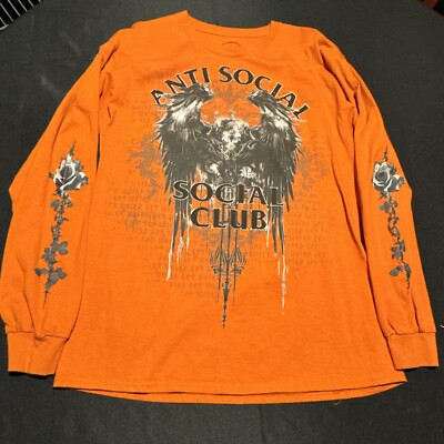 Anti Social Social Club Under The Trees T-shirt LS Size L Authentic