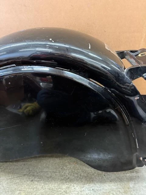 Vintage Indian Chief / Scout / Spirit Rear Fender  99–03 Black Steel Gilroy Era - Image 4 of 4