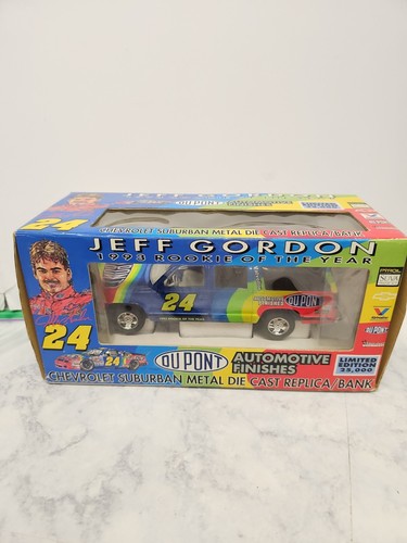 Jeff Gordon Chevrolet Suburban Metal Diecast Bank 1993 Rookie of the Year NASCAR - Picture 2 of 19